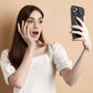 Premium telefondeksel med ringstativ til iPhone
