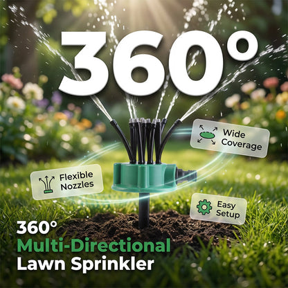 360° dekningsprinkler for presisjonshagevanning