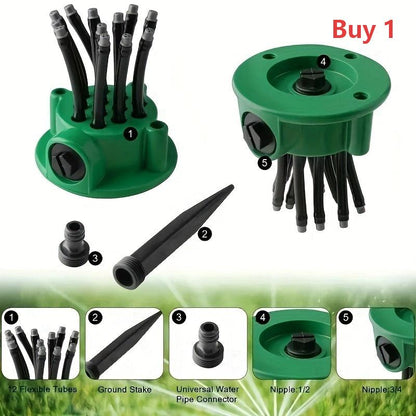 360° dekningsprinkler for presisjonshagevanning