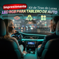 RGB LED-stripelyssett for bildashbord