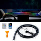 RGB LED-stripelyssett for bildashbord