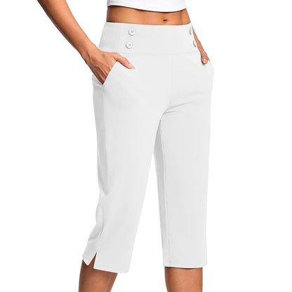 Elegante yogabukser med mageformende effekt