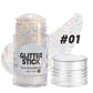 Multifunksjonell, grov glittergelstift