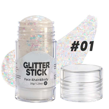 Multifunksjonell, grov glittergelstift