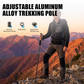 ⛰️ BEGRENSET TID 48% RABATT! ✨ Justerbar turstav i aluminiumslegering – Slitesterk, støtdempende, lett 🌲