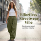 👖 48% RABATT I BEGRENSET TID! ✨ Voluminøse lanternebukser – Plissert, snøring i midjen, lommer 🍁