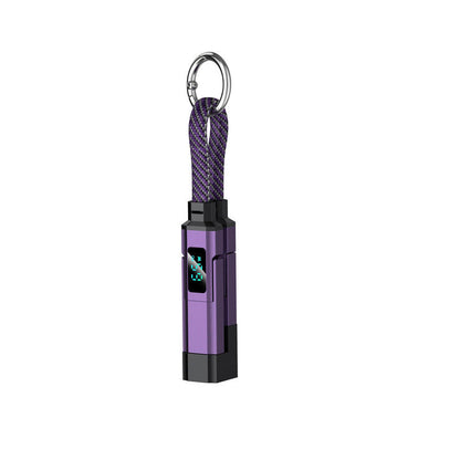 🔥4-i-1 digital ladekabel for nøkkelring