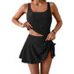 Tank Top & Side Tie Skirt Swimwear Set