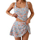 Tank Top & Side Tie Skirt Swimwear Set