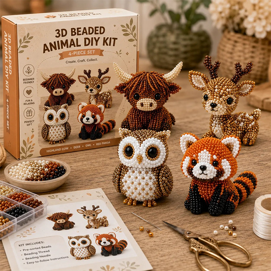 3D Beaded Animal DIY Craft Kit