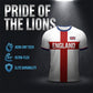 👕Sommersalg – Opptil 48 % RABATT⚡OVER 50 000 SOLGT!⚽England Fotball T-skjorte, Stort Bokstavstrykk, Sporty Fritidsklær, Must-Have Culture T-skjorte, Kortermet, Lang Lengde, Løstsittende
