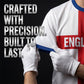 👕Sommersalg – Opptil 48 % RABATT⚡OVER 50 000 SOLGT!⚽England Fotball T-skjorte, Stort Bokstavstrykk, Sporty Fritidsklær, Must-Have Culture T-skjorte, Kortermet, Lang Lengde, Løstsittende