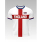 👕Sommersalg – Opptil 48 % RABATT⚡OVER 50 000 SOLGT!⚽England Fotball T-skjorte, Stort Bokstavstrykk, Sporty Fritidsklær, Must-Have Culture T-skjorte, Kortermet, Lang Lengde, Løstsittende