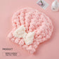 Quick-drying fleece swim cap – New princess design with bow