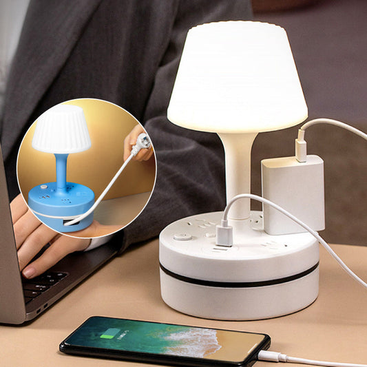 💡 Nattbordslampe med ladestasjon – Lys opp og lad opp nattbordet ditt 🔌