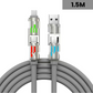4-i-1 LED-ladekabel med lys