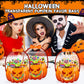 Gjennomsiktige Halloween-gaveposer i form av gresskar