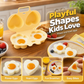 Microwave Egg Poacher with Heart and Flower Shapes