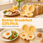 Microwave Egg Poacher with Heart and Flower Shapes