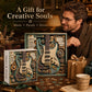 Kreativt steampunk-gitar-3D-puslespill