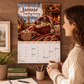 2027 Katter som slapper av med bøker Veggkalender