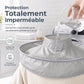 🥳2026 HOT SALG🥳💞50K+ SOLGT! ✂️🧹 Hårklippingscape med oppsamler – innebygd rille samler opp hår, så klær og gulv holdes rene. Vanntett, antistatisk og sammenleggbar. Perfekt til hjemmeklipp og barneklipp! 💇✅