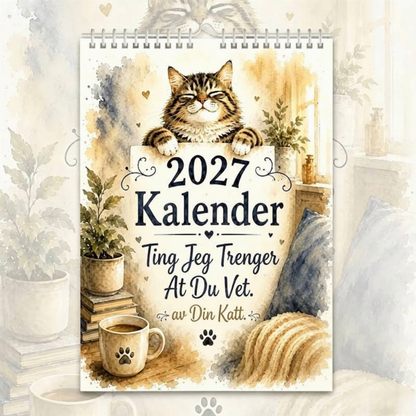 2027 En katteveggkalender