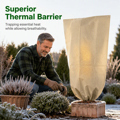 🌿❄️ NÅ: 50 % RABATT I EN BEGRENSET PERIODE – Profesjonell plantebeskyttelse mot frost – 80 g non-woven – Varmeisolerende – Pustende – Slitesterk – For trær, busker og grønnsaker 🧵🌱🛡️