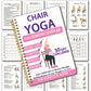 🧘spiralbundet notatbok egnet for stol-yoga og trening | Perfekt for avslappende øvelser hjemme