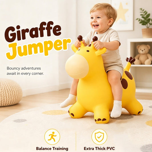 Cute Giraffe Bouncy Animal Hopper for Kids