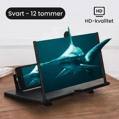 📱 50 % RABATT! 👀 Unngå anstrengte øyne – skjermforstørrer for mobiltelefon, stor bildevisning, kompakt, praktisk for filmtitting