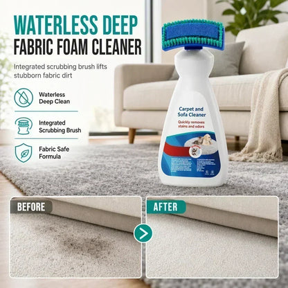 ✨ Vannfri rens for tekstiler og tepper – skumvariant, fjerner lukt, innebygd børste 🛋️