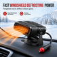 ❄️ Bærbar bilrutedefroster – 12V/24V varmluftvarmer