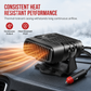 ❄️ Bærbar bilrutedefroster – 12V/24V varmluftvarmer