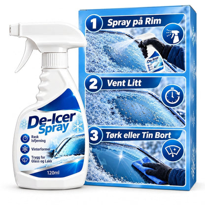 Rasktvirkende vei-isfjerningsspray for snøsmelting