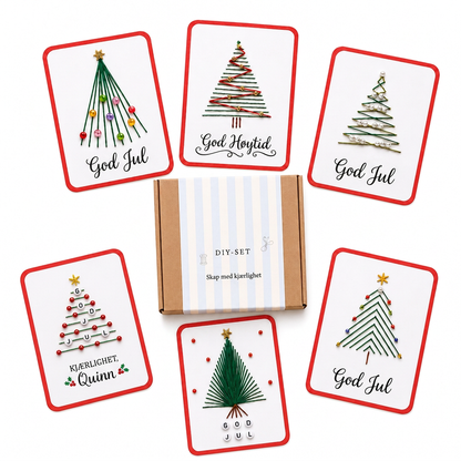 Gledelig Jul – DIY-lagsett for å lage gratulasjonskort