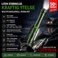 🔦 Magnetisk pennelykt i aluminium – 600 lumen, XPG+COB, 7 lysmoduser, Type-C. Sterk magnet i hode og hale – tåler regn og støt! 💪🌧️