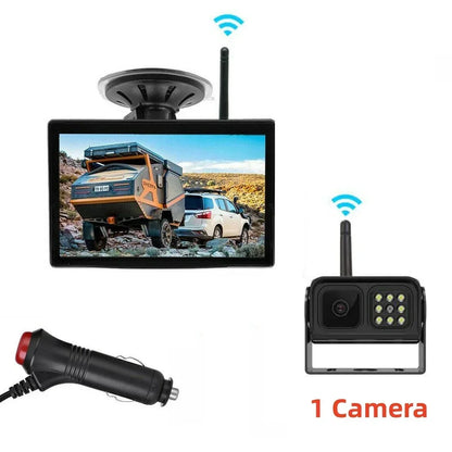 🚛 Trådløst ryggekamerasystem – 1080P HD, delt skjerm, 140° vidvinkel. Det perfekte valget for lastebiler og bobiler! 📡✨